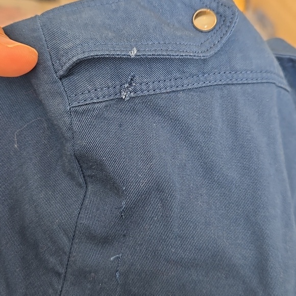 Sezane Davina Long Sleeve Snap Closure Shirt - Picture 11 of 11